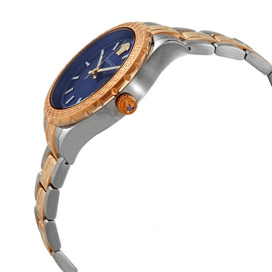  Shop Authentic Versace Hellenyium Blue Dial Two Tone Steel Strap Watch for Women - V12060017 - Luxxuri