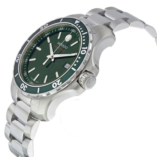  Shop Authentic Movado Series 800 Green Dial Silver Steel Strap Watch For Men - 2600136 - Luxxuri