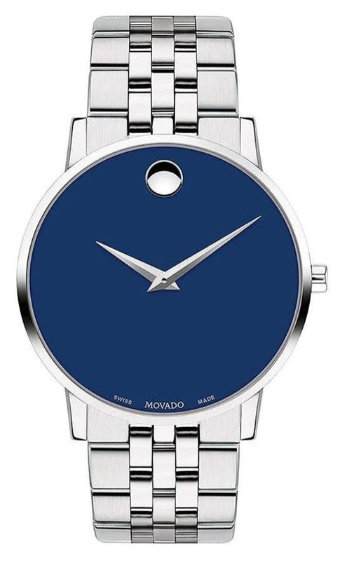  Shop Authentic Movado Museum Classic Blue Dial Silver Steel Strap Watch for Men - 0607212 - Luxxuri