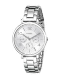  Shop Authentic Fossil Jacqueline Silver Dial Silver Steel Strap Watch for Women - ES3664 - Luxxuri