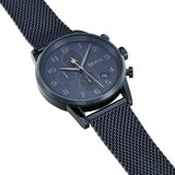  Shop Authentic Hugo Boss Navigator Chronograph Blue Dial Blue Mesh Bracelet Watch for Men - 1513538 - Luxxuri