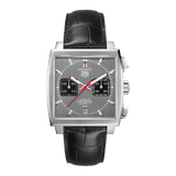  Shop Authentic Tag Heuer Monaco Calibre 12 Final Edition Chronograph Grey Dial Black Leather Strap Watch for Men - CAW211J.FC6476 - Luxxuri