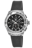  Shop Authentic Tag Heuer Aquaracer Chronograph Black Dial Black Rubber Strap Watch for Men - CAY1110.FT6041 - Luxxuri