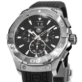  Shop Authentic Tag Heuer Aquaracer Chronograph Black Dial Black Rubber Strap Watch for Men - CAY1110.FT6041 - Luxxuri