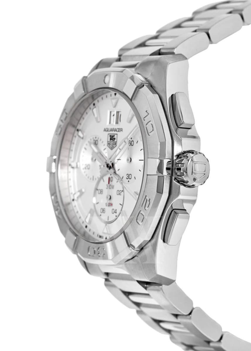  Shop Authentic Tag Heuer Aquaracer White Dial Silver Steel Strap Watch for Men - CAY1111.BA0927 - Luxxuri