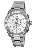  Shop Authentic Tag Heuer Aquaracer White Dial Silver Steel Strap Watch for Men - CAY1111.BA0927 - Luxxuri