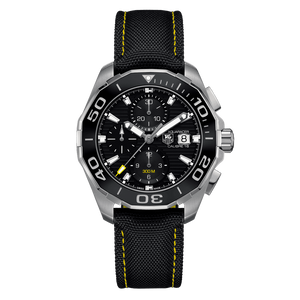  Shop Authentic Tag Heuer Aquaracer Automatic Chronograph Black Dial Black Nylon Strap Watch for Men - CAY211A.FC6361 - Luxxuri