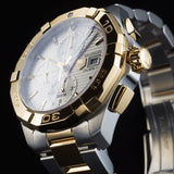  Shop Authentic Tag Heuer Aquaracer Caliber 16 Automatic White Dial Two Tone Steel Strap Watch for Men - CAY2121.BB0923 - Luxxuri