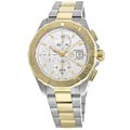 Tag Heuer Aquaracer Caliber 16 Automatic White Dial Two Tone Steel Strap Watch for Men - CAY2121.BB0923