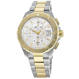  Shop Authentic Tag Heuer Aquaracer Caliber 16 Automatic White Dial Two Tone Steel Strap Watch for Men - CAY2121.BB0923 - Luxxuri