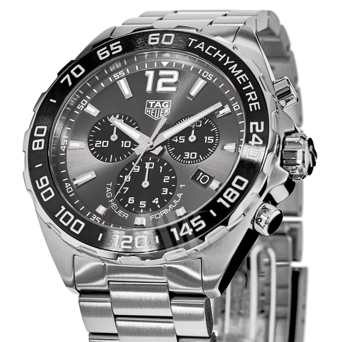 Tag Heuer Formula 1 Anthracite Dial Silver Steel Strap Watch for Men - CAZ1011.BA0842