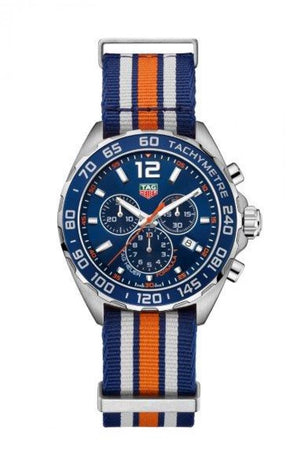  Shop Authentic Tag Heuer Formula 1 Quartz Chronograph Blue Dial Two Tone NATO Strap Watch for Men - CAZ1010.FC8196 - Luxxuri