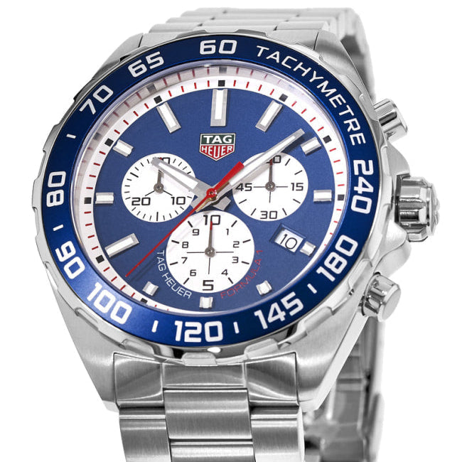 Tag Heuer Formula 1 Blue Dial Silver Steel Strap Watch for Men - CAZ1018BA0842