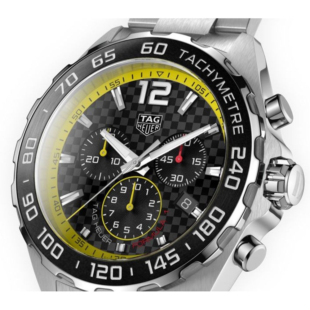  Shop Authentic Tag Heuer Formula 1 Chronograph Black Dial Silver Steel Strap Watch for Men- CAZ101AC.BA0842 - Luxxuri