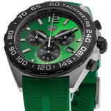  Shop Authentic Tag Heuer Formula 1 Chronograph Green Dial Green Rubber Strap Watch for Men - CAZ101AP.FT8056 - Luxxuri