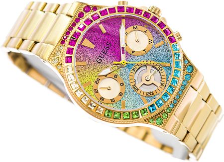  Shop Authentic Guess Sugarrush Quartz Multicolor Dial Gold Steel Strap Watch For Women - GW0258L1 - Luxxuri