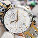  Shop Authentic Tissot T Classic T One Automatic Silver Dial Two Tone Steel Strap Watch For Men - T038.430.22.037.00 - Luxxuri