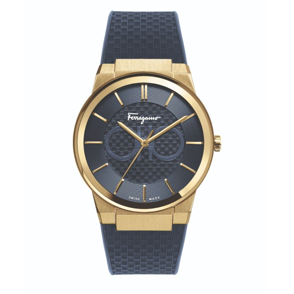  Shop Authentic Salvatore Ferragamo Sapphire Blue Dial Blue Rubber Strap Watch for Men - SFHP00220 - Luxxuri