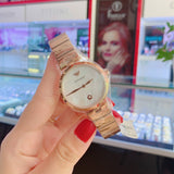  Shop Authentic Emporio Armani Arianna White Mother of Pearl Dial Rose Gold Steel Strap Watch For Women - AR11236 - Luxxuri