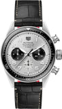  Shop Authentic Tag Heuer Autavia Chronometer Flyback Chronograph Silver Dial Black Leather Strap Watch for Men - CBE511B.FC8279 - Luxxuri