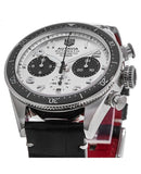  Shop Authentic Tag Heuer Autavia Chronometer Flyback Chronograph Silver Dial Black Leather Strap Watch for Men - CBE511B.FC8279 - Luxxuri
