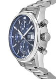  Shop Authentic Tag Heuer Carrera Chronograph 41mm Blue Dial Silver Steel Strap Watch for Men - CBK2112.BA0715 - Luxxuri