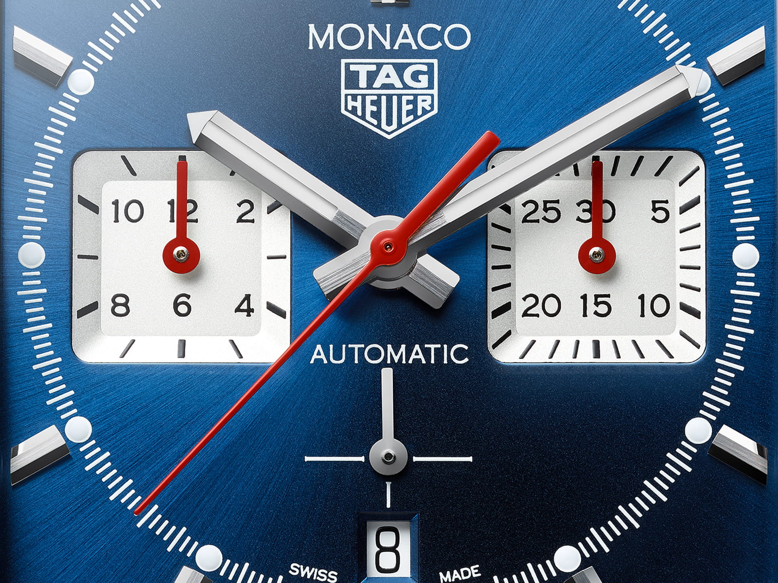  Shop Authentic Tag Heuer Monaco Automatic Chronograph Blue Dial Blue Leather Strap Watch for Men - CBL2111.FC6453 - Luxxuri