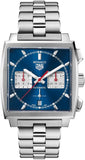  Shop Authentic Tag Heuer Monaco Automatic Chronograph Blue Dial Silver Steel Strap Watch for Men - CBL2111.BA0644 - Luxxuri