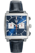  Shop Authentic Tag Heuer Monaco Automatic Chronograph Blue Dial Blue Leather Strap Watch for Men - CBL2111.FC6453 - Luxxuri