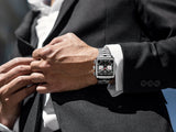  Shop Authentic Tag Heuer Monaco Automatic Chronograph Black Dial Black Leather Strap Watch for Men - CBL2113.FC6177 - Luxxuri