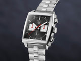 Shop Authentic Tag Heuer Monaco Automatic Chronograph Black Dial Silver Steel Strap Watch for Men - CBL2113.BA0644 - Luxxuri
