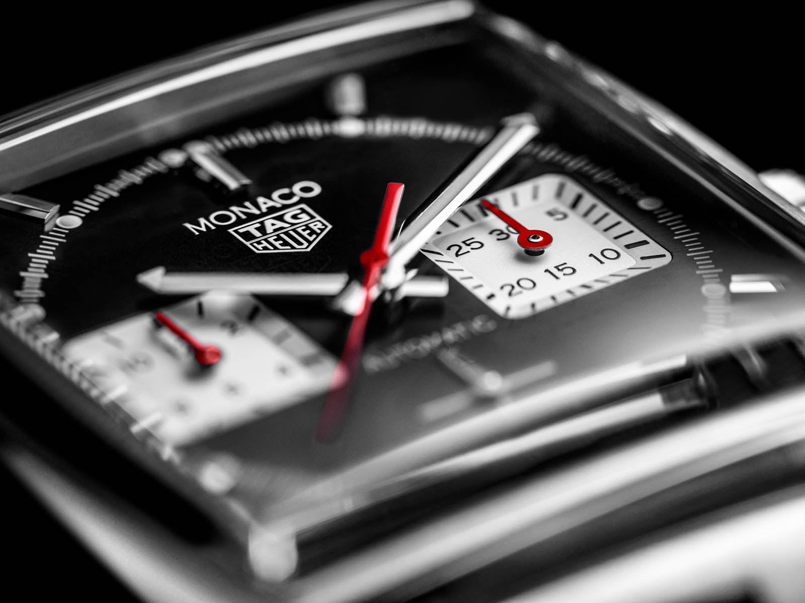  Shop Authentic Tag Heuer Monaco Automatic Chronograph Black Dial Silver Steel Strap Watch for Men - CBL2113.BA0644 - Luxxuri