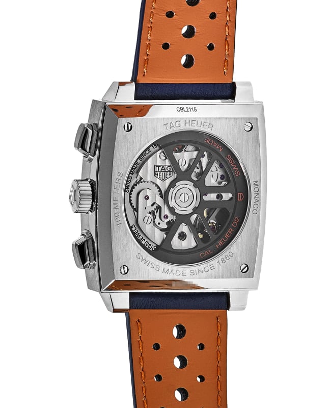  Shop Authentic Tag Heuer Monaco Gulf Automatic Chronograph Blue Dial Blue Leather Strap Watch for Men - CBL2115.FC6494 - Luxxuri