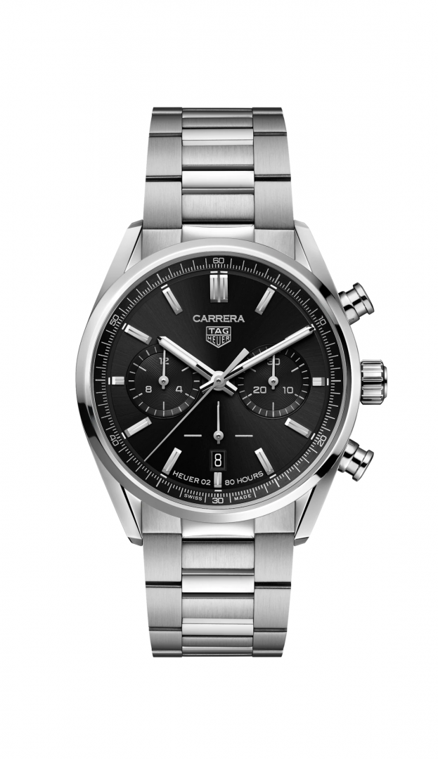  Shop Authentic Tag Heuer Carrera Chronograph Black Dial Silver Steel Strap Watch for Men - CBN2010.BA0642 - Luxxuri