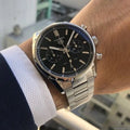  Shop Authentic Tag Heuer Carrera Chronograph Black Dial Silver Steel Strap Watch for Men - CBN2010.BA0642 - Luxxuri