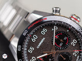  Shop Authentic Tag Heuer Carrera Porsche Chronograph Grey Dial Silver Steel Strap Watch for Men - CBN2A1F.BA0643 - Luxxuri