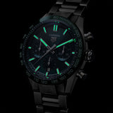  Shop Authentic Tag Heuer Carrera Chronograph 44mm Green Dial Silver Steel Strap Watch for Men - CBN2A1N.BA0643 - Luxxuri