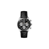  Shop Authentic Tag Heuer Carrera Automatic Chronograph Black Dial Black Leather Strap Watch for Men - CBS2210.FC6534 - Luxxuri