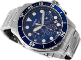  Shop Authentic Fossil FB-03 Chronograph Blue Dial Silver Steel Strap Watch for Men - FS5724 - Luxxuri