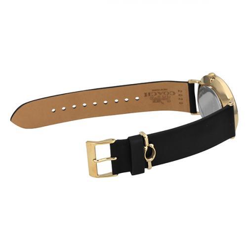  Shop Authentic Coach Perry Black Dial Black Leather Strap Watch for Women - 14503333 - Luxxuri