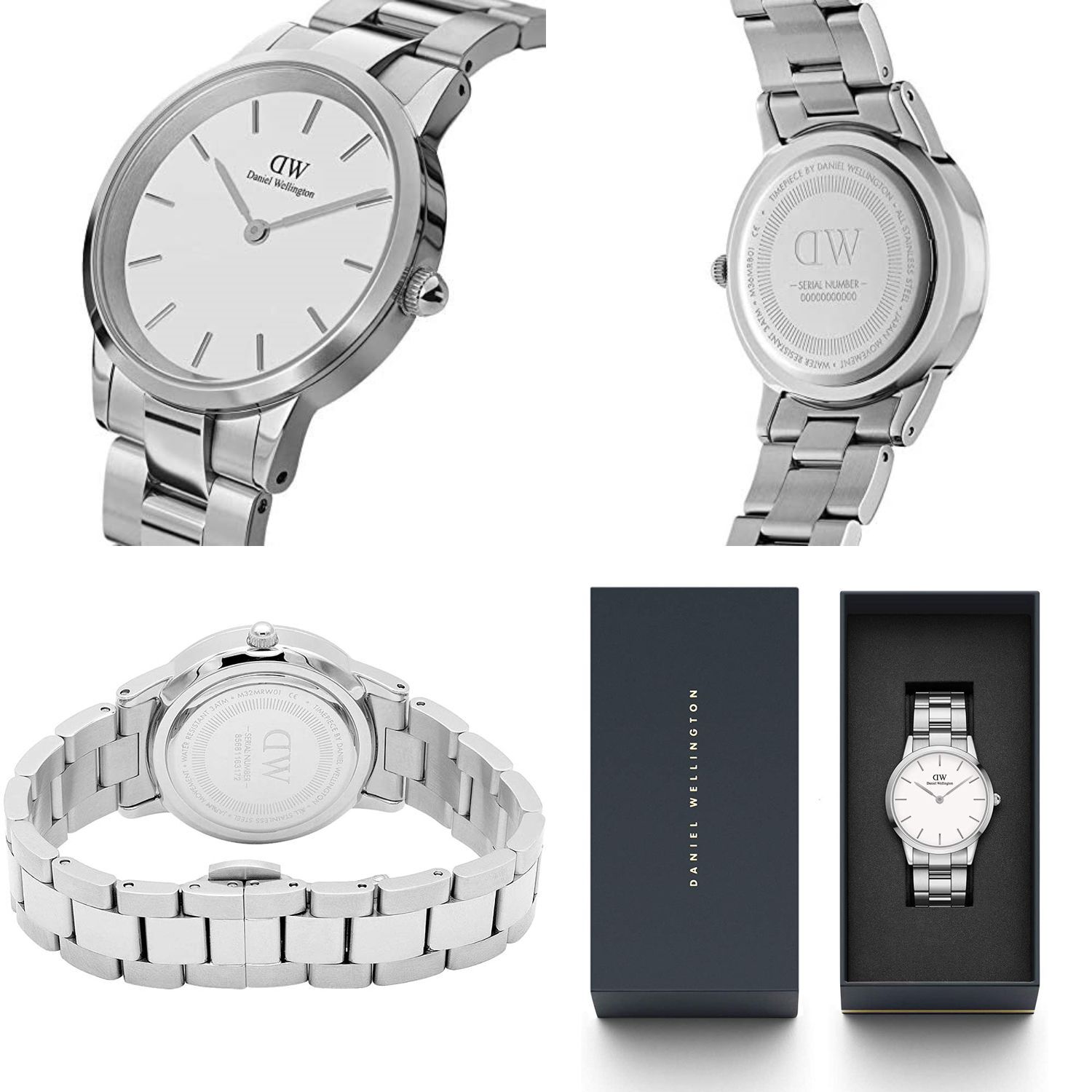  Shop Authentic Daniel Wellington Iconic White Dial Silver Steel Strap Watch For Men - DW00100341 - Luxxuri