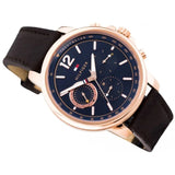  Shop Authentic Tommy Hilfiger London Chronograph Blue Dial Brown Leather Strap Watch for Men - 1791532 - Luxxuri