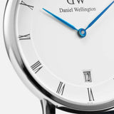  Shop Authentic Daniel Wellington Dapper Bristol White Dial Brown Leather Strap Watch For Women - DW00100098 - Luxxuri
