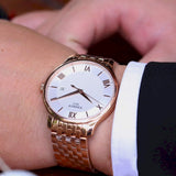  Shop Authentic Tissot T Classic Tradition White Dial Rose Gold Steel Strap Watch For Women - T063.610.33.038.00 - Luxxuri