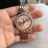  Shop Authentic Michael Kors Darci Rose Gold Dial with Diamonds Rose Gold Stainless Steel Strap Watch for Women - MK3192 - Luxxuri