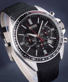  Shop Authentic Hugo Boss Driver Black Dial Black Leather Strap Watch for Men -1513087 - Luxxuri