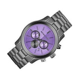  Shop Authentic Michael Kors Runway Chronograph Purple Dial Black Steel Strap Watch For Women - MK5954 - Luxxuri