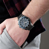  Shop Authentic Hugo Boss Ocean Edition Blue Dial Black Mesh Bracelet Watch for Men - 1513702 - Luxxuri