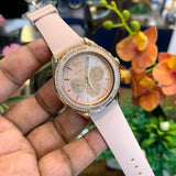  Shop Authentic Michael Kors Quartz Pink Dial Pink Silicone Strap Watch For Women - MK6946 - Luxxuri