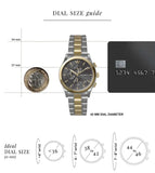  Shop Authentic Emporio Armani Paolo Chronograph Grey Dial Two Tone Steel Strap Watch For Men - AR11527 - Luxxuri